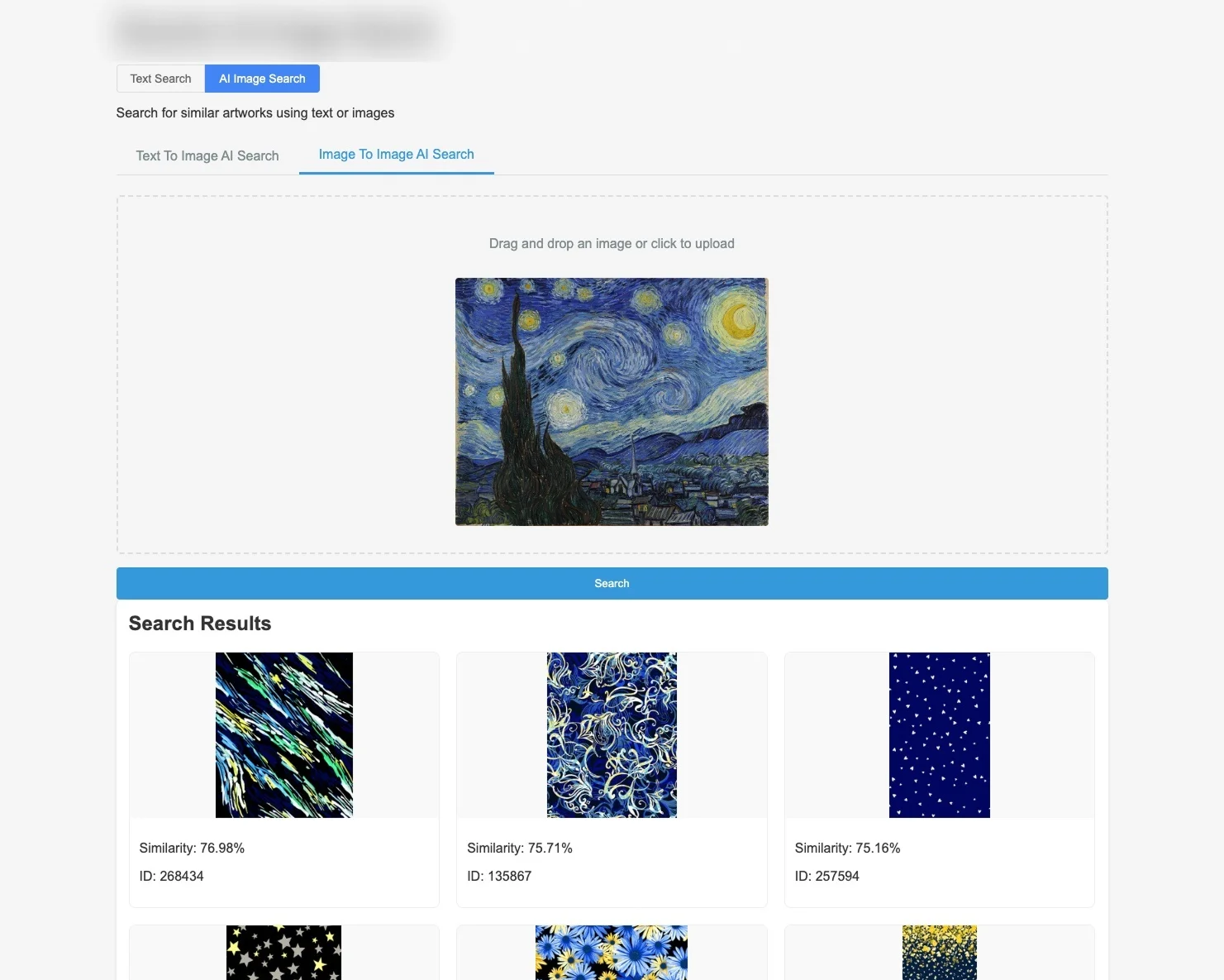 Search results